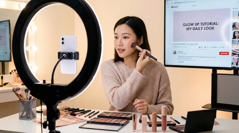 17c一起草美妆视频